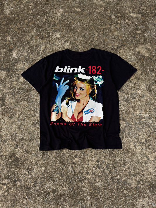 VINTAGE BLINK 182 'AMERICA'S ENEMA' TEE (MEDIUM)