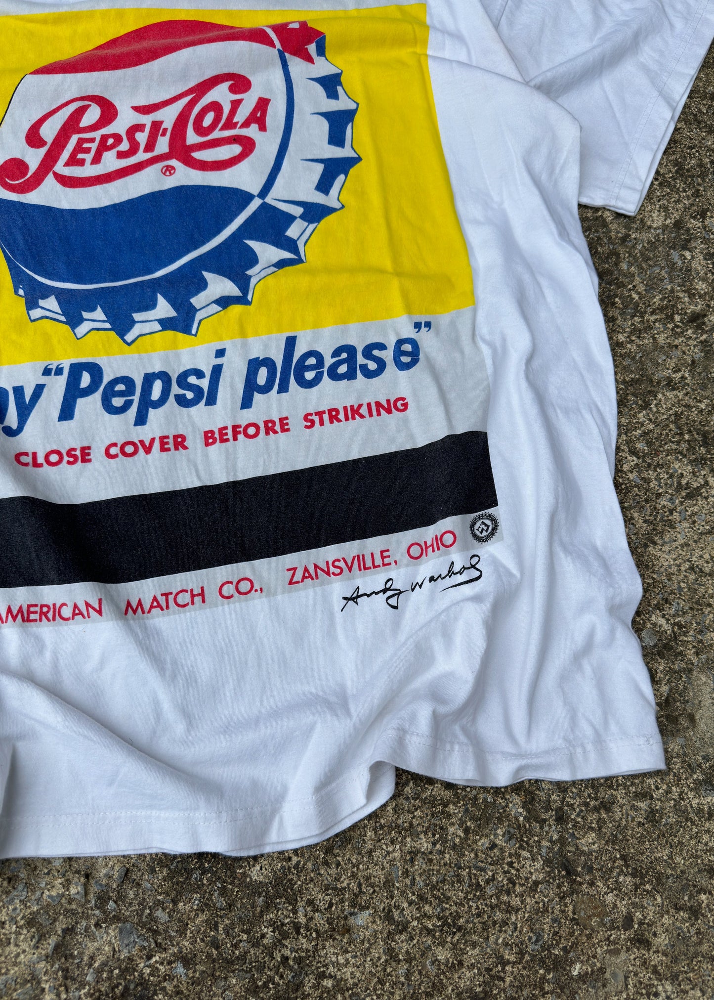 VINTAGE ANDY WARHOL PEPSI TEE (XLARGE)