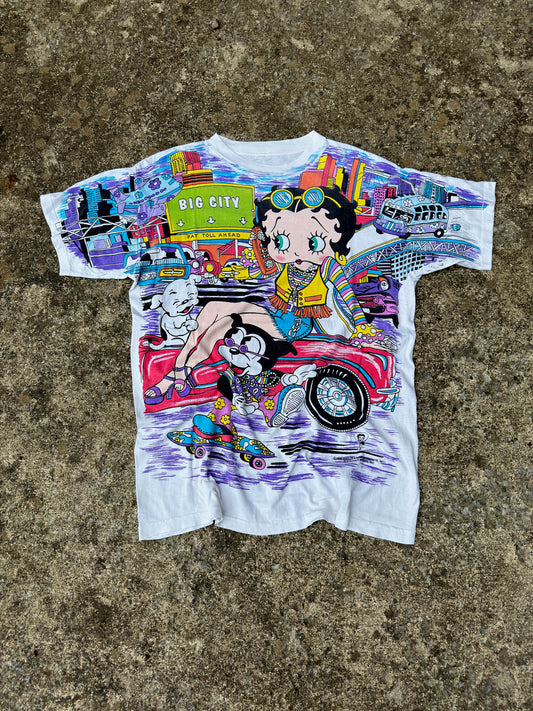 VINTAGE BETTY BOOP AOP TEE (XLARGE)