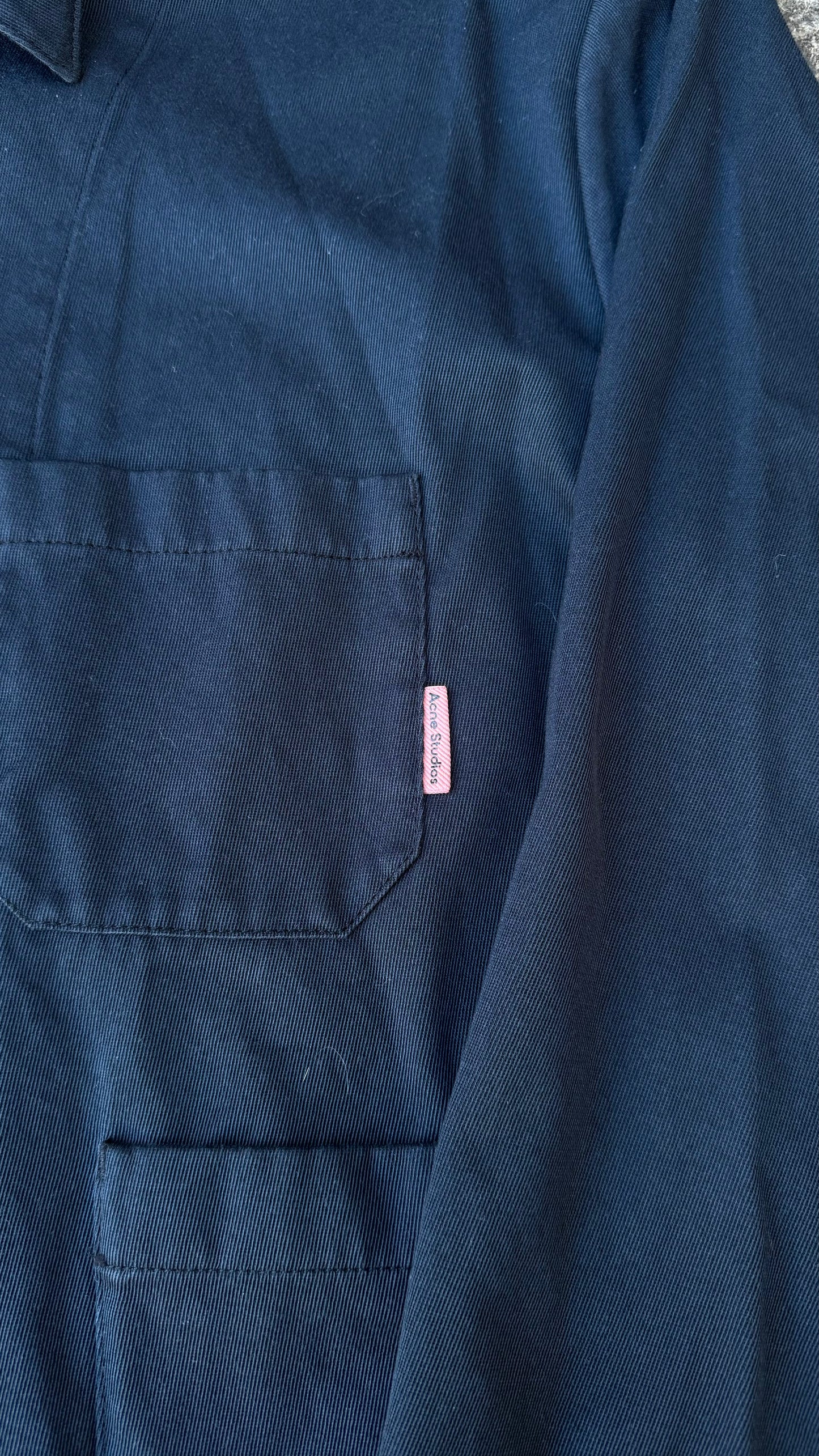 ACNE STUDIOS BLACK WORK OVERSHIRT (L)