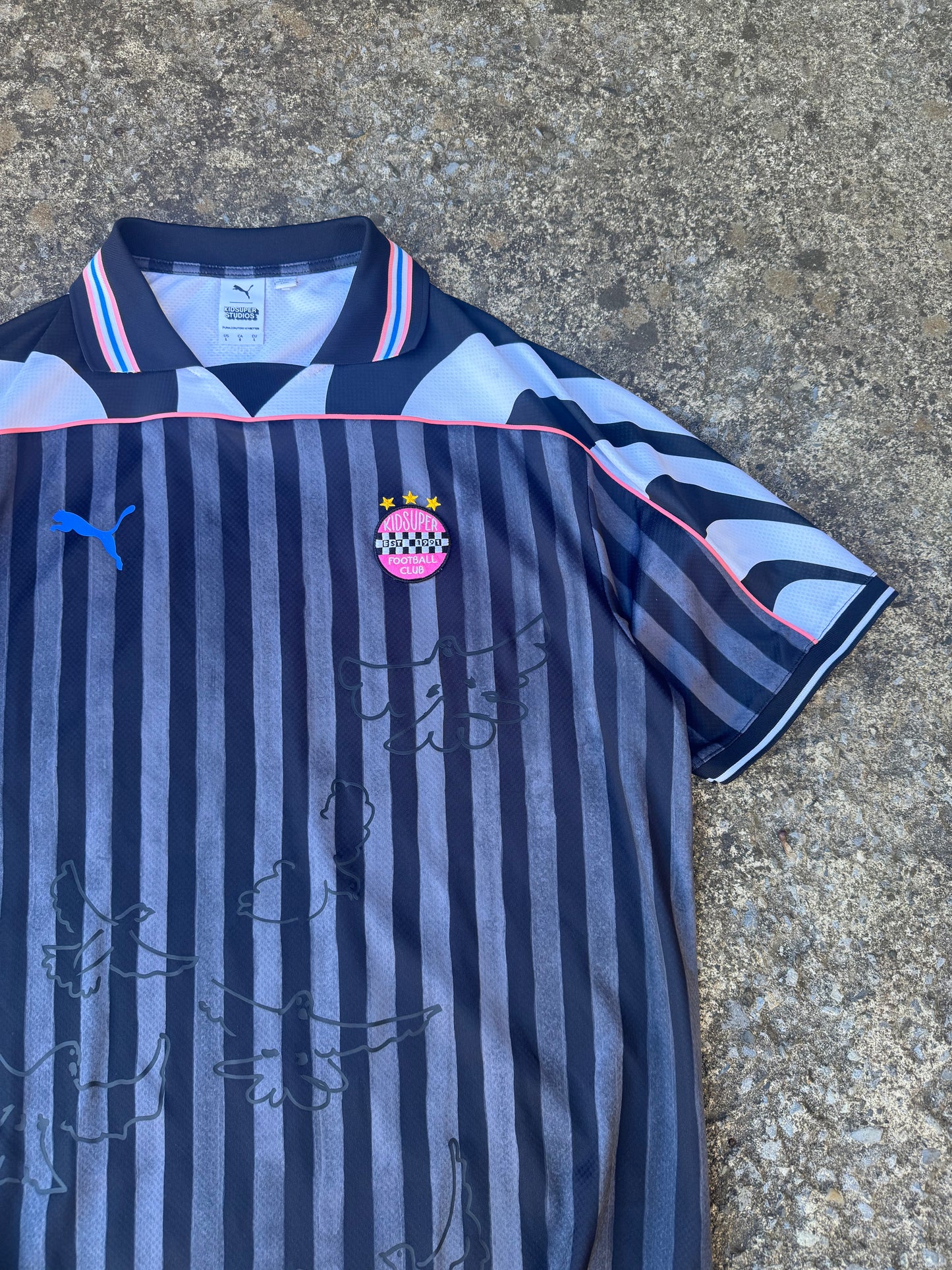 KIDSUPER PUMA COLLARED SOCCER KIT (L)