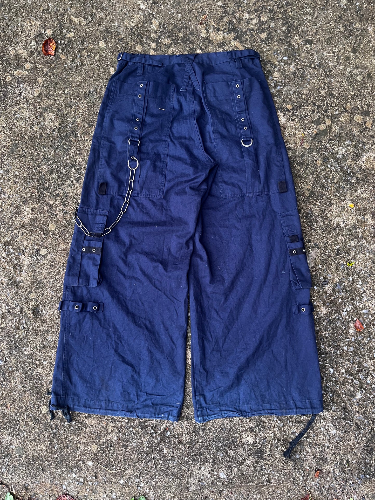TRIPP NYC CHAIN STRAP RAVE PANTS (LARGE)