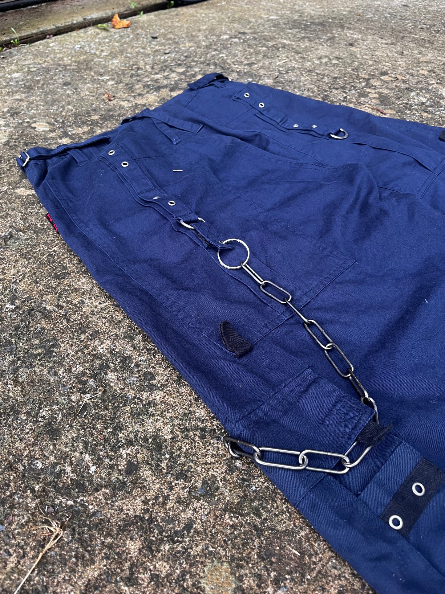 TRIPP NYC CHAIN STRAP RAVE PANTS (LARGE)
