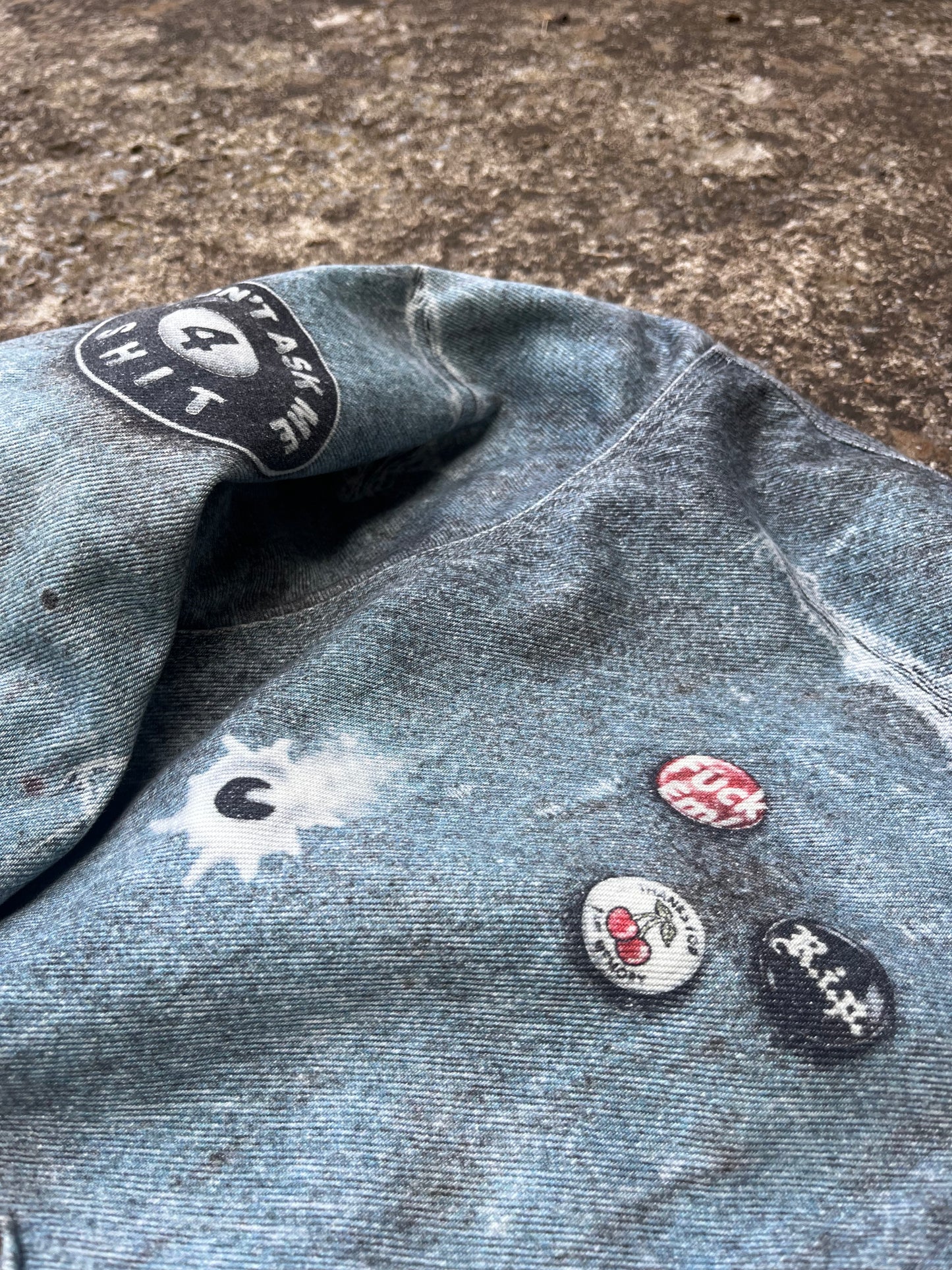 SUPREME TROMP L'OEIL DENIM JACKET (M)