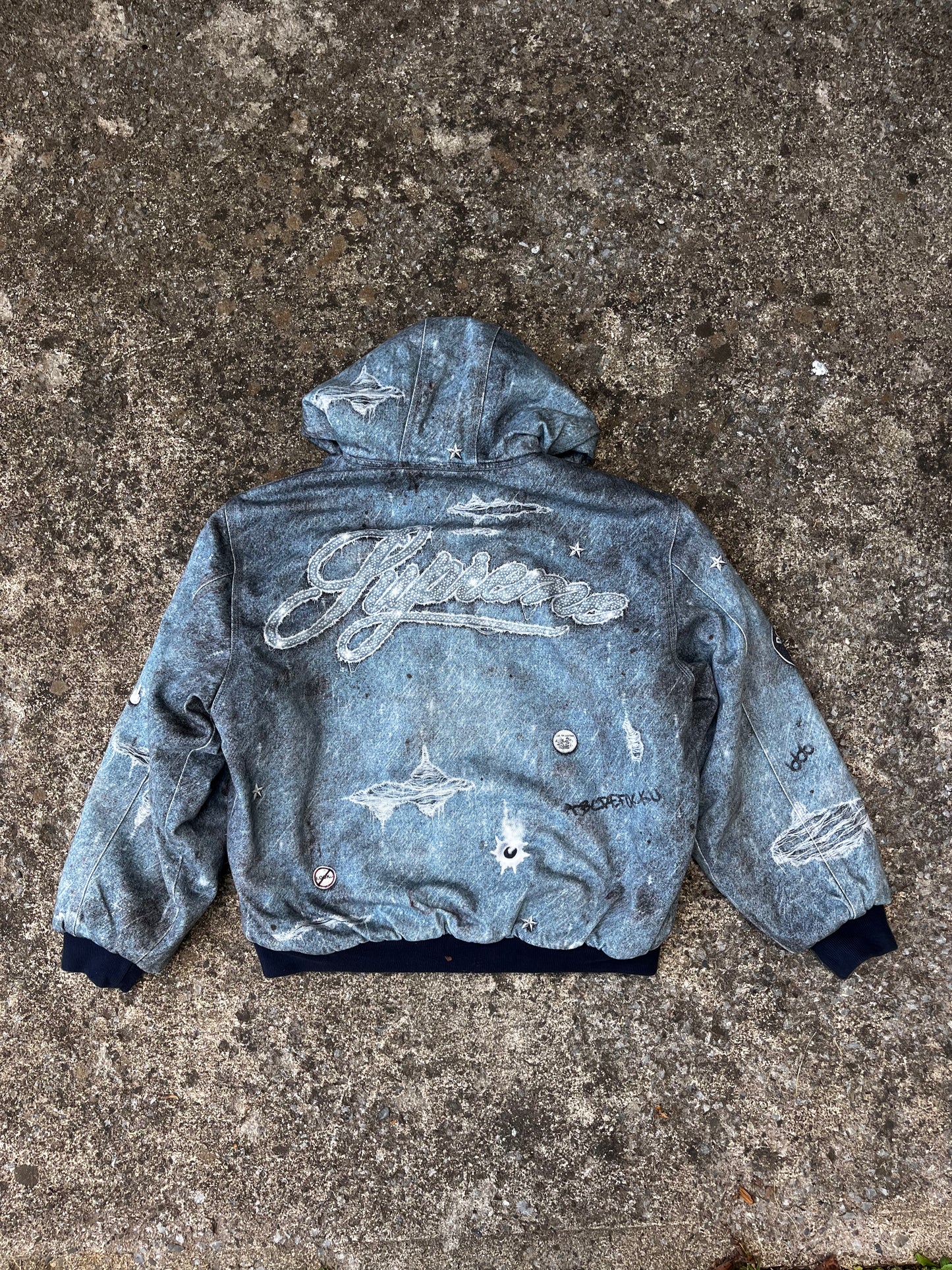 SUPREME TROMP L'OEIL DENIM JACKET (M)