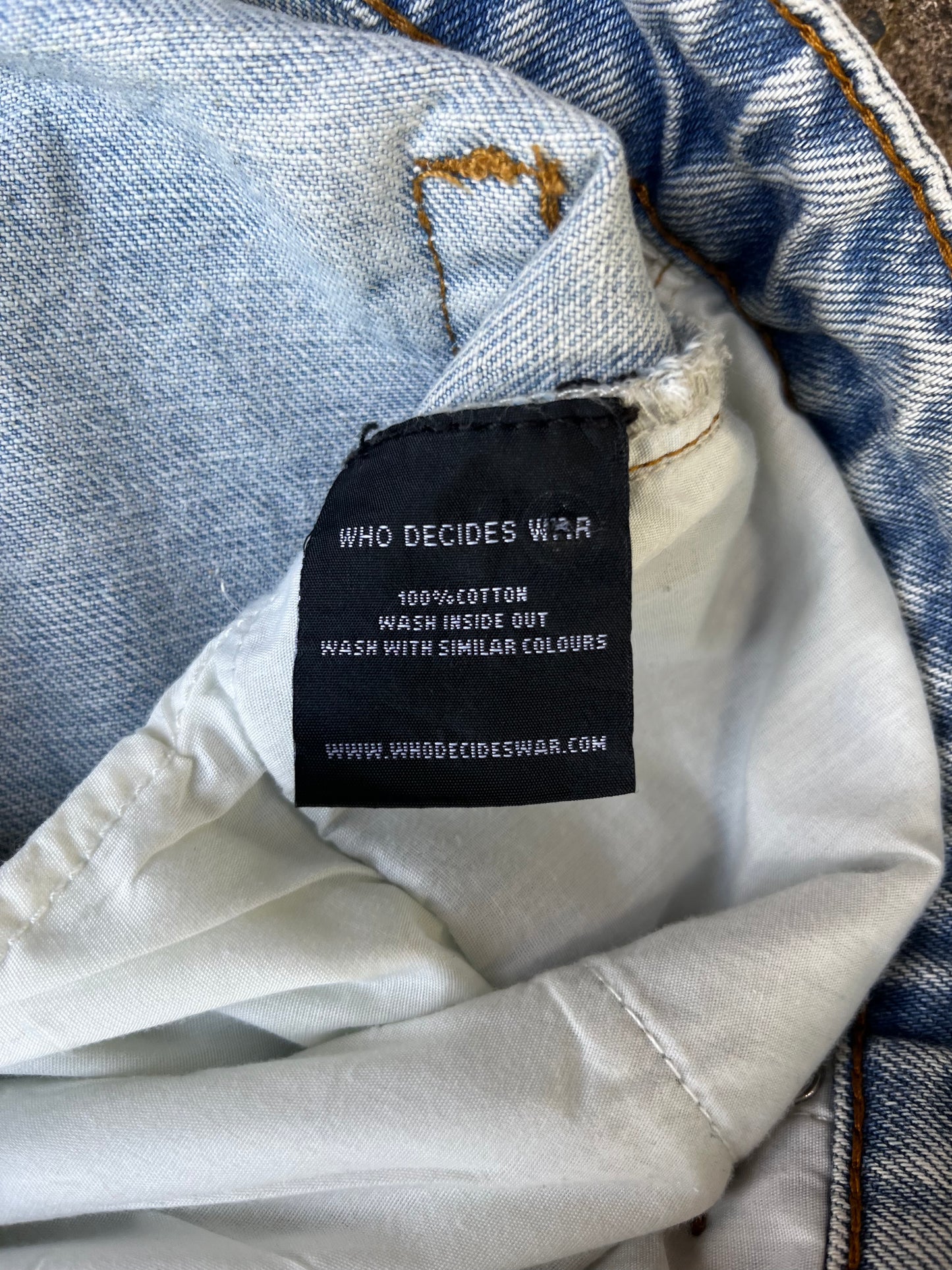 WHO DECIDES WAR ULTRA FLARE DISTRESSED DENIM (34)