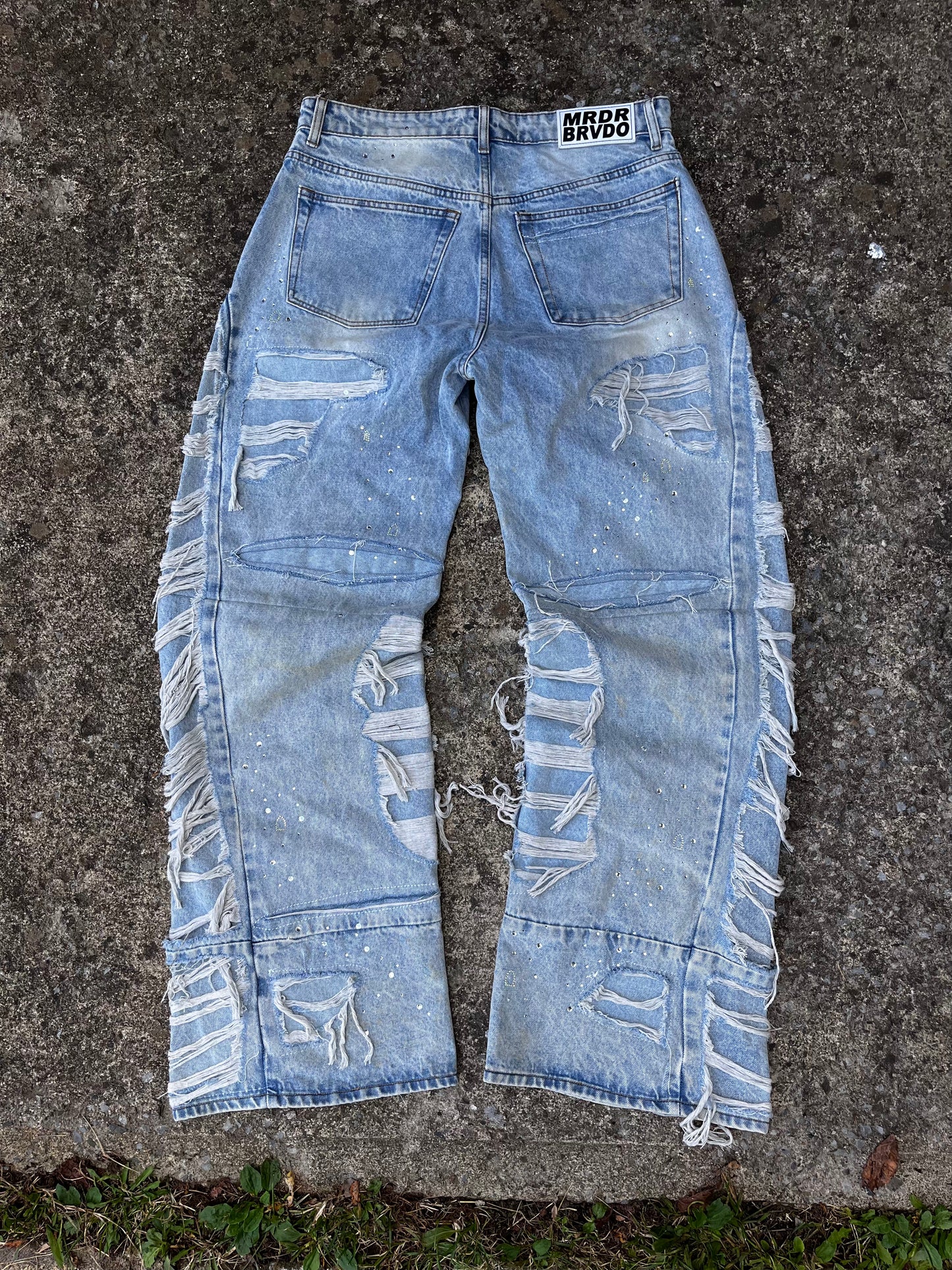 WHO DECIDES WAR ULTRA FLARE DISTRESSED DENIM (34)