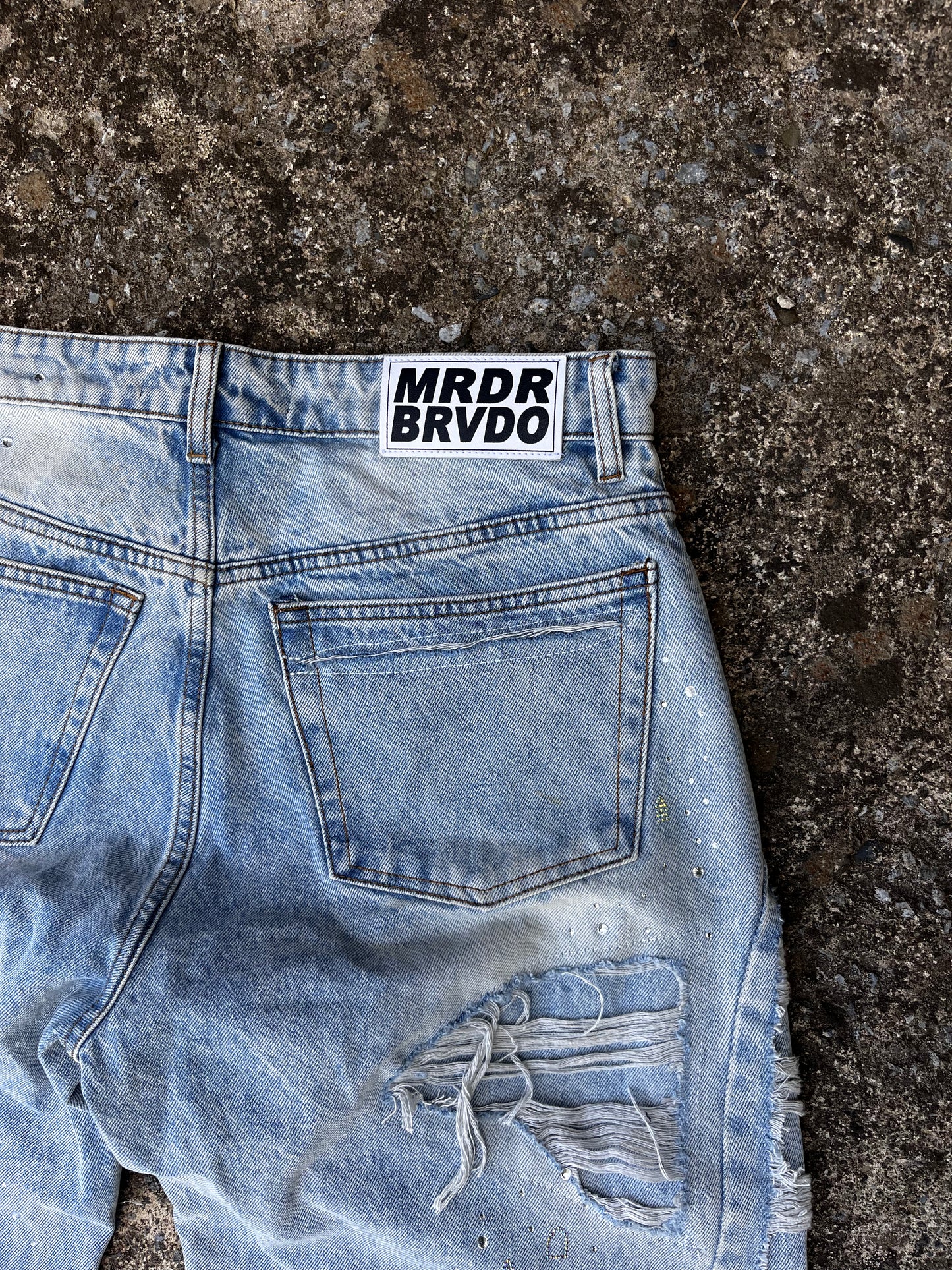 WHO DECIDES WAR ULTRA FLARE DISTRESSED DENIM (34)