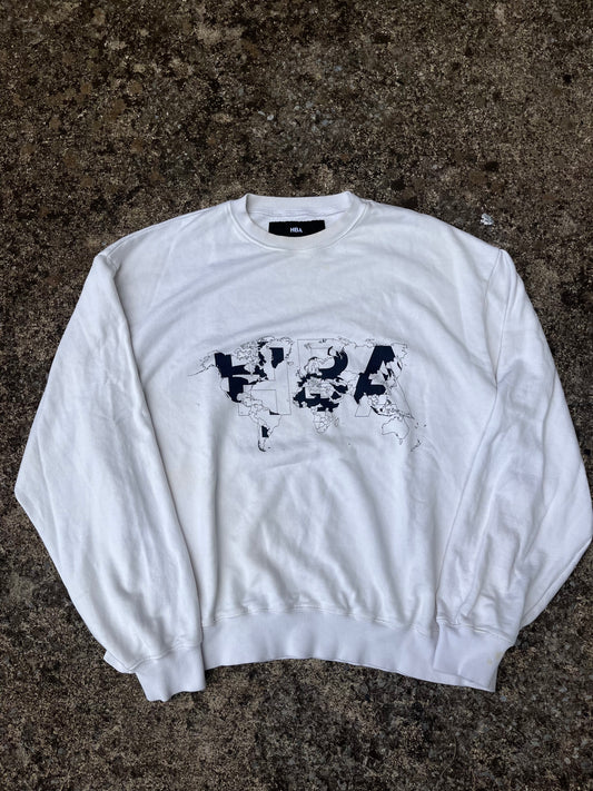 HOOD BY AIR 'MAP' SWEATSHIRT (XL)