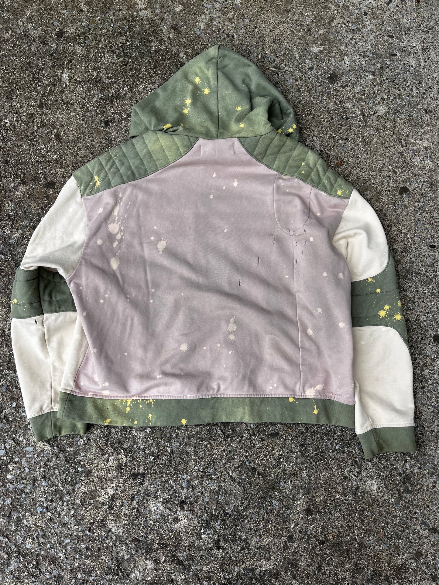 WHO DECIDES WAR PATCHWORK HOODIE (L)