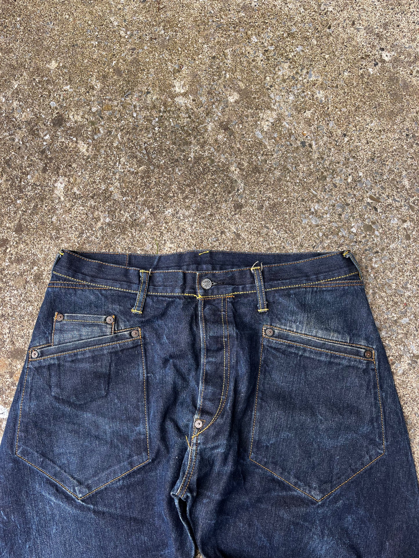 EVISU BACKSTRIPE SELVEDGE DENIM (36)